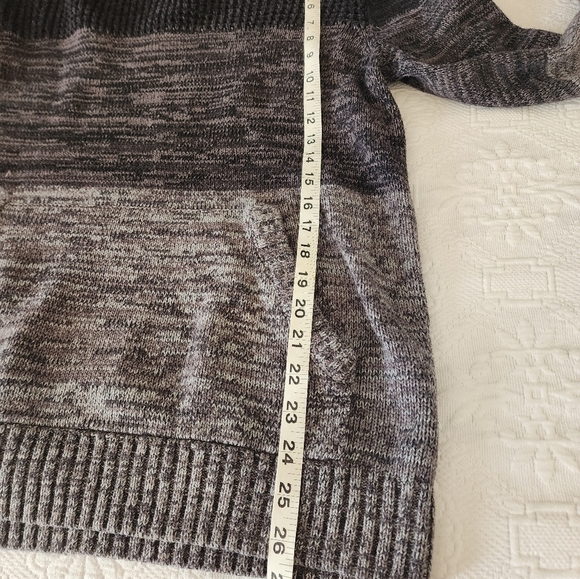 Retrofit Vintage  Black & Gray Color Block Men's Pullover Hoodie Size L - Picture 7 of 7